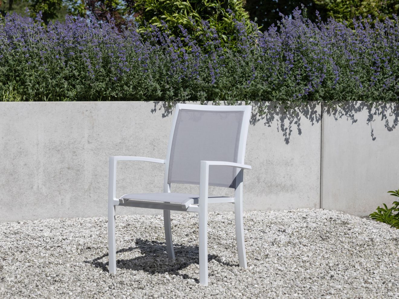 Bellagio Anzio Gartenstuhl stapelbar Wei...