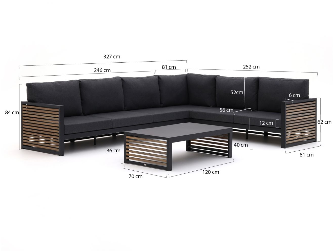 Bellagio Cadora Ecklounge-Set 3-teilig r... Bellagio Cadora Ecklounge-Set 3-teilig r...