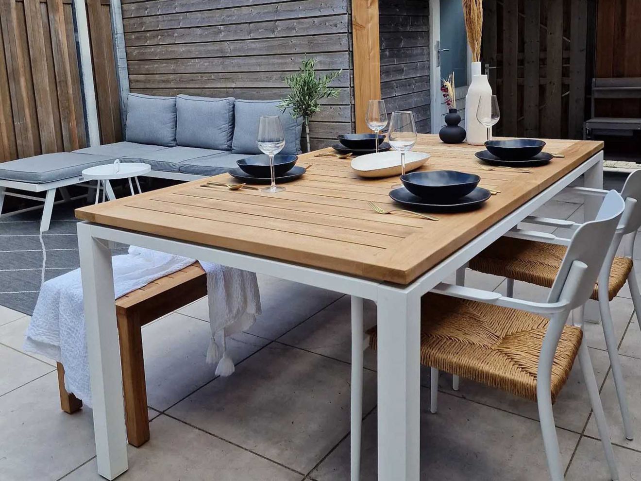 Bellagio Linosa Gartentisch 180x100x75 c...