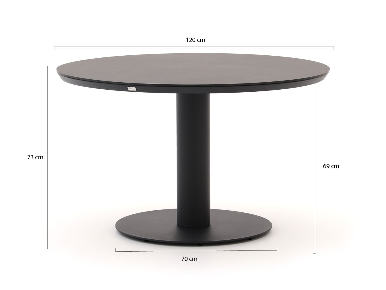 Intenso Asti/La Fonte Ø 120 cm Gartenmöbel-Set 5-teilig Grau 120cm Rabatt: 26 %