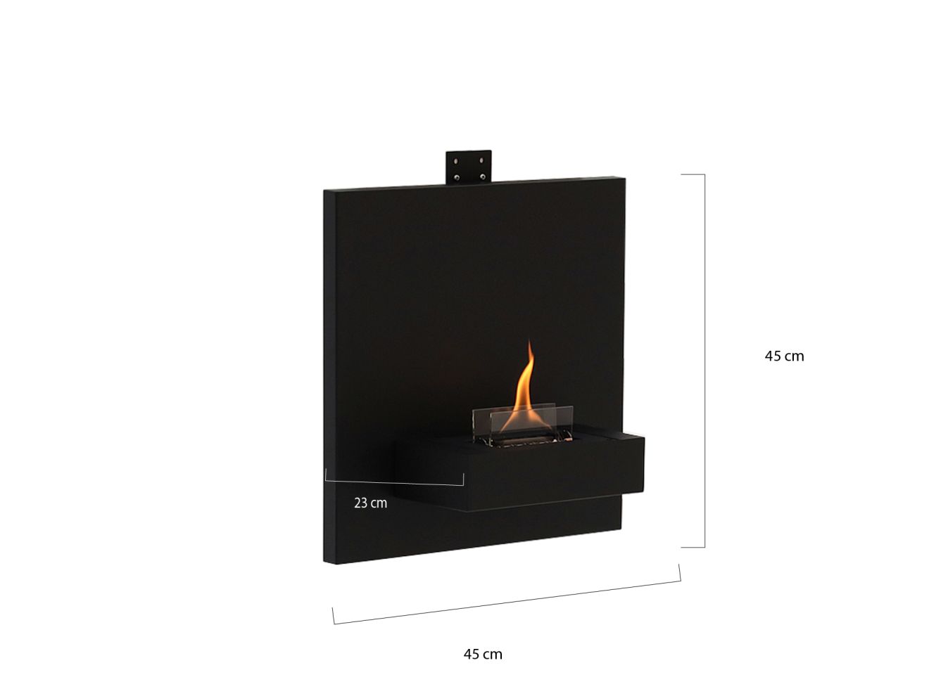 Tenderflame Square 90 Wandkamin 45×45x23 cm günstig online kaufen