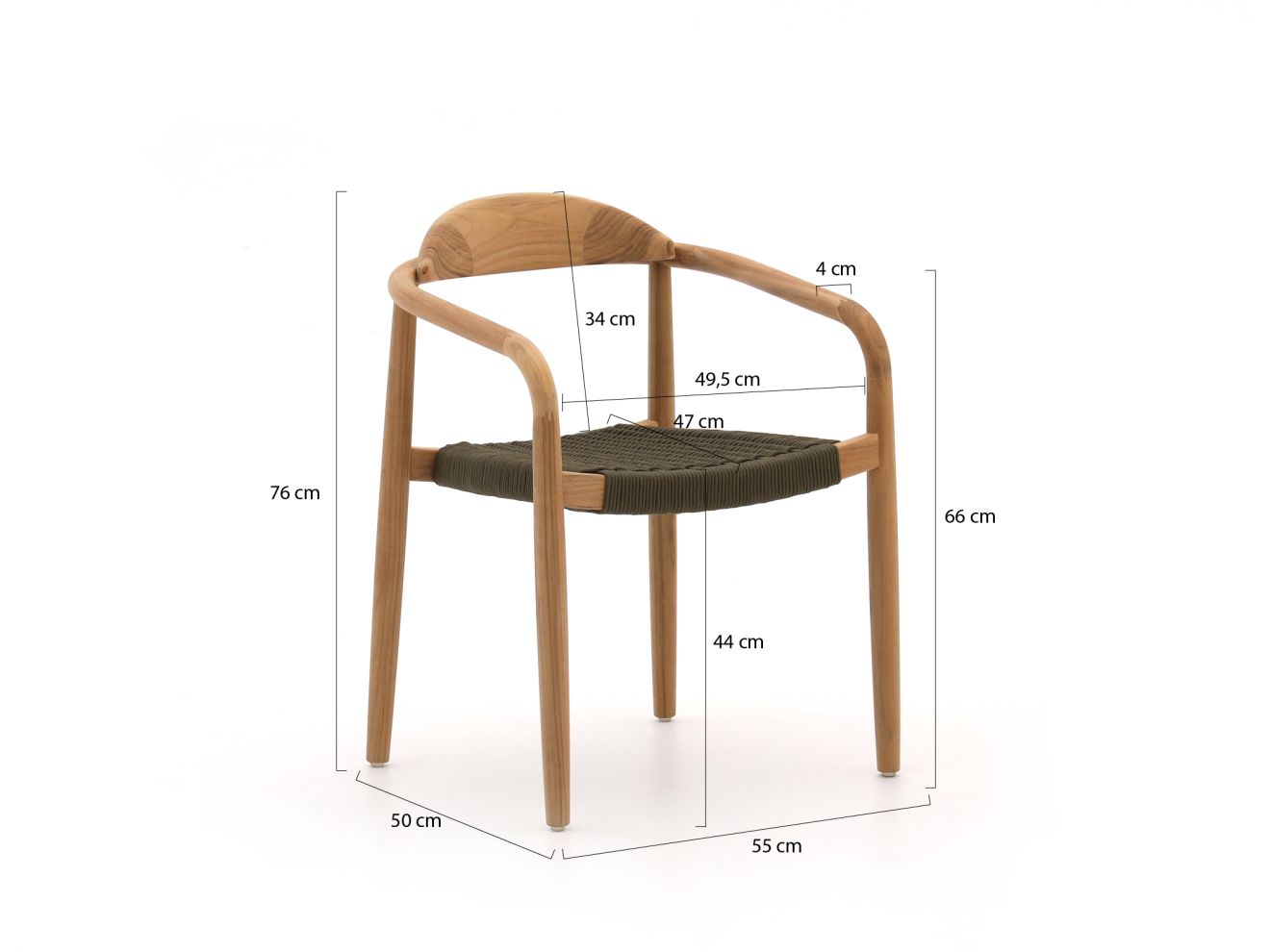 Bellagio Berbaro/Santa Severina ø180 cm Gartenmöbel-Set 7-Teilig Stapelbar günstig online kaufen