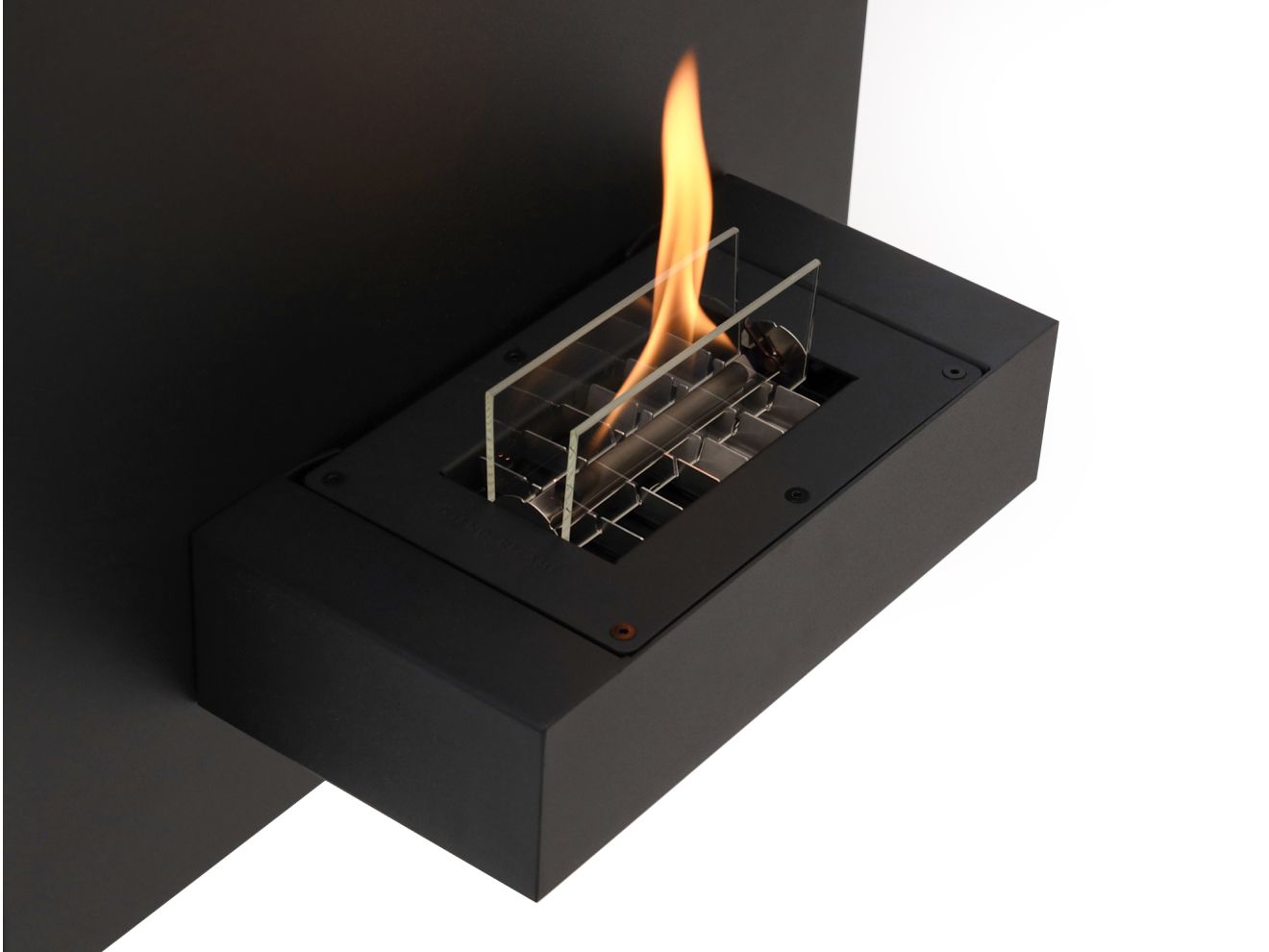 Tenderflame Square 180 Wandkamin 57,5×57,5x23 cm Schwarz