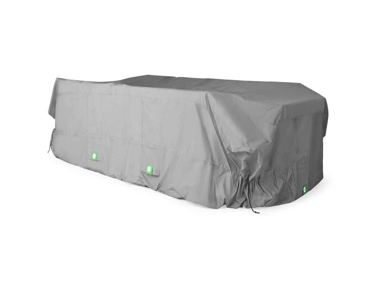 + 15 % Kassenrabatt | SUNS Gartenmöbelabdeckung S14 für Nardo Gartensofa inkl. Ecke rechts 260x80x87 cm