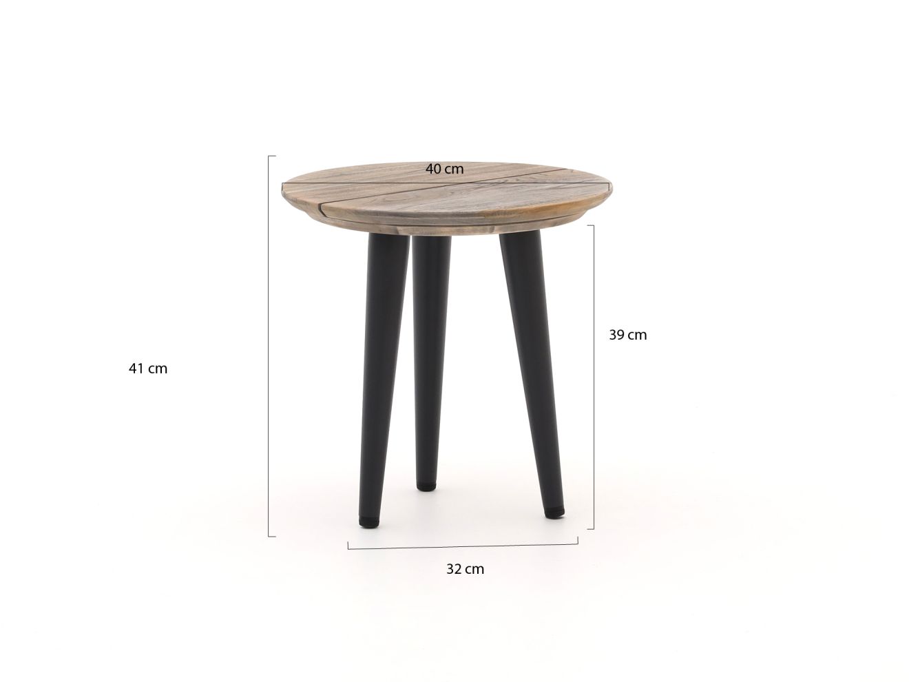 ROUGH-K Beistelltisch ø 40 cm Grau 40cm Rabatt: 20 %