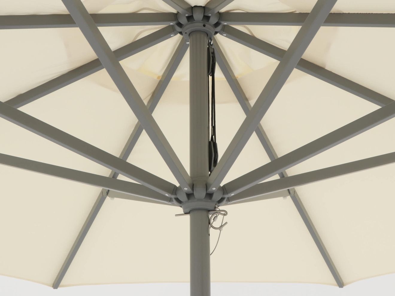 Shadowline Cuba Sonnenschirm ø 350 cm Weiß 350cm