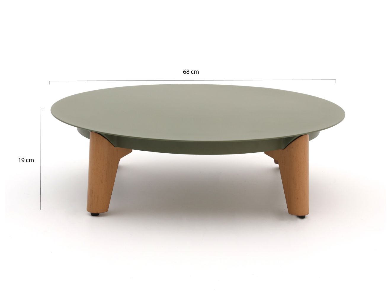 Bellagio Esenta Loungetisch ø86 (h:21 cm)/ø 68 (h:19 cm) Grün 86cm Rabatt: 20 %