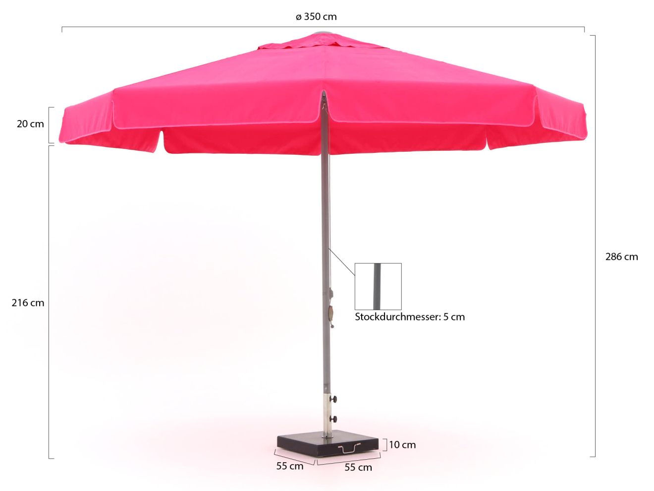 Shadowline Bonaire Sonnenschirm ø 350 cm günstig online kaufen