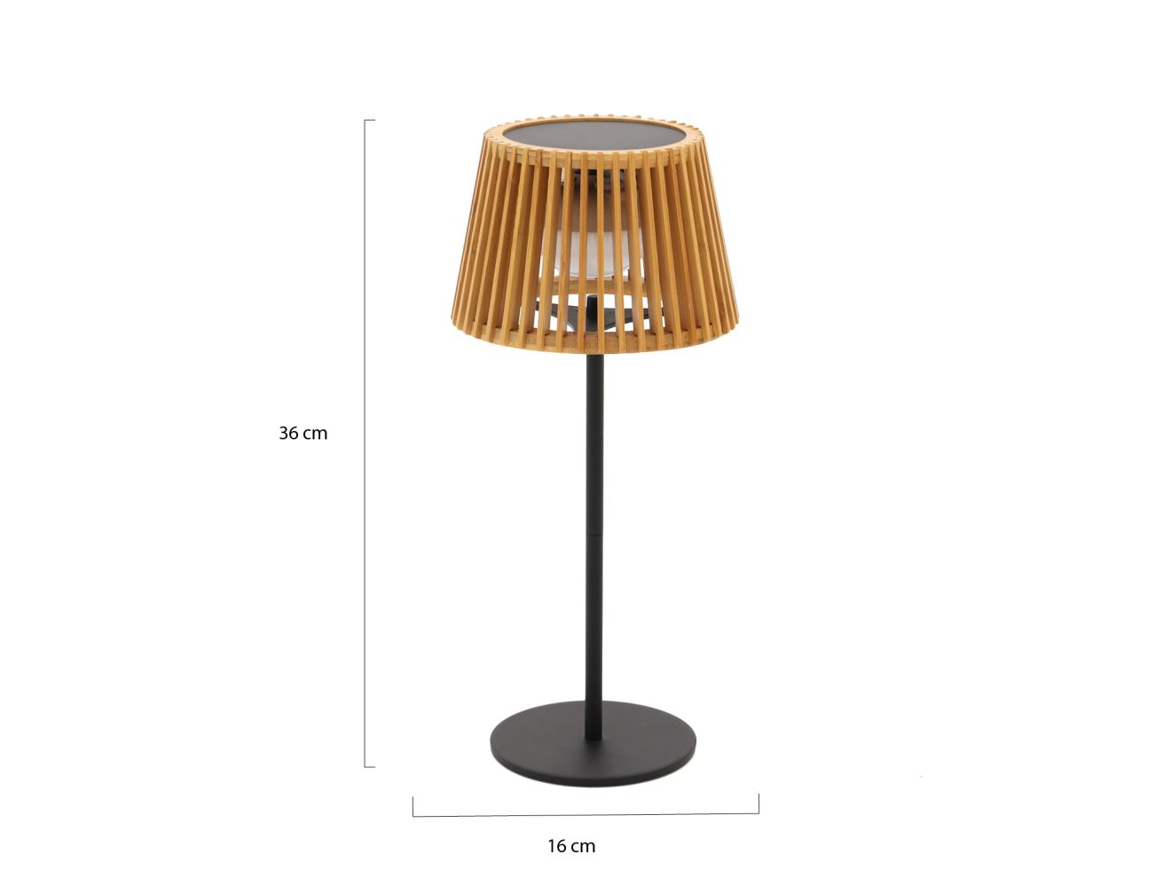 New Garden Okinawa Solar-Tischlampe aufladbar dimmbar ø 16 cm (h: 36 cm) günstig online kaufen