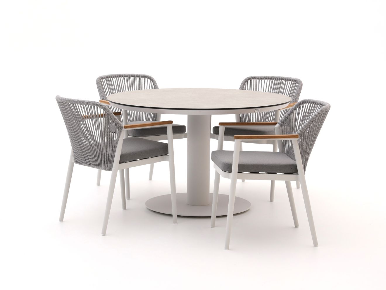 Bellagio Florentina/La Fonte ø 120 cm Gartenmöbel-Set 5-teilig günstig online kaufen