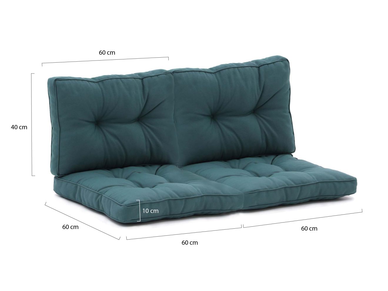 Madison Florance Palettenkissen Set ca. 120x60 cm 4-teilig Grün 120x60cm Madison Florance Palettenkissen Set ca. 120x60 cm 4-teilig Grün 120x60cm