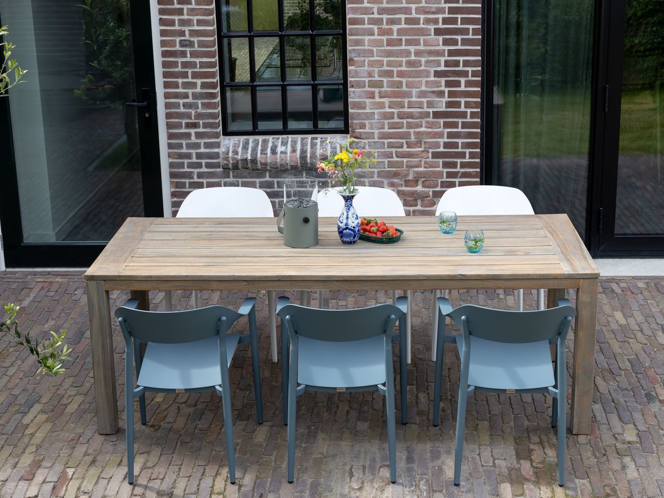 Bellagio Valli Gartenstuhl stapelbar Blau  Rabatt: 21 %