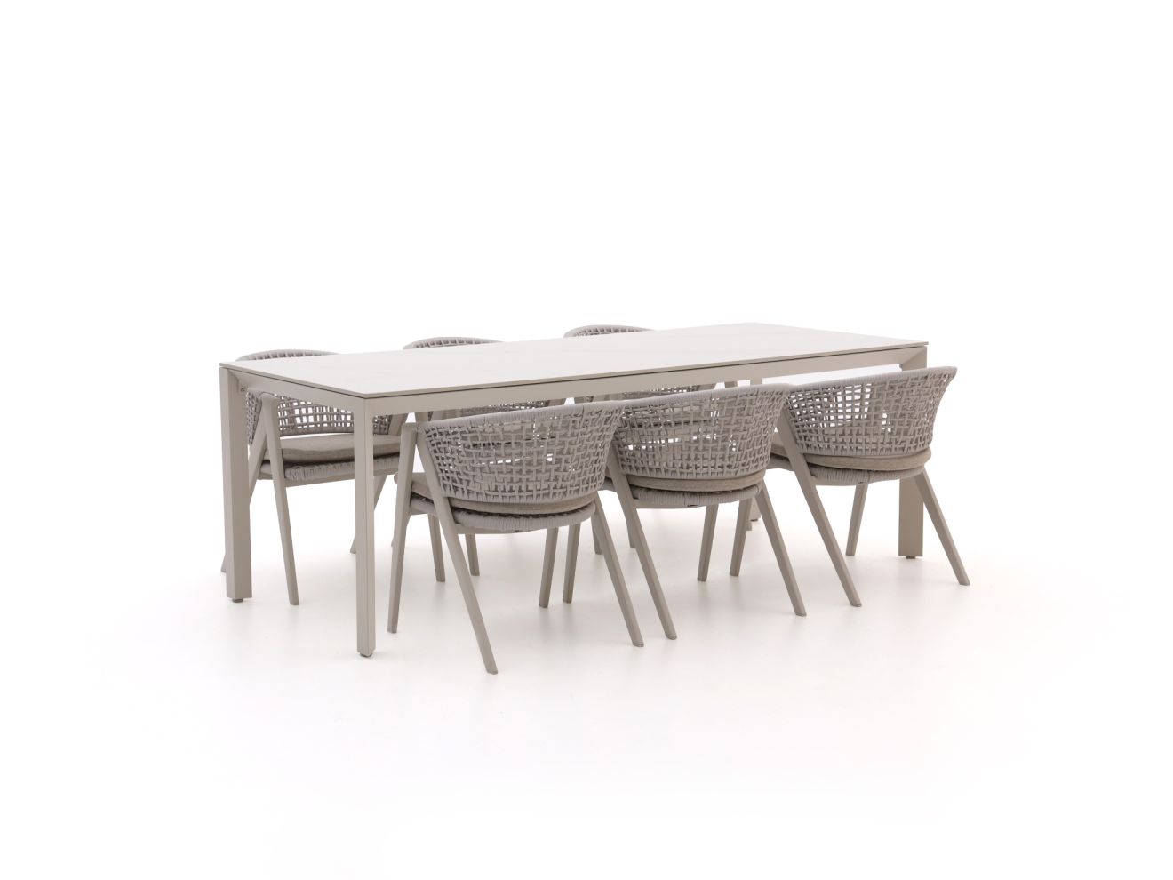 Manifesto Valsecca/Sestino 220 cm Gartenmöbel-Set 7-teilig günstig online kaufen