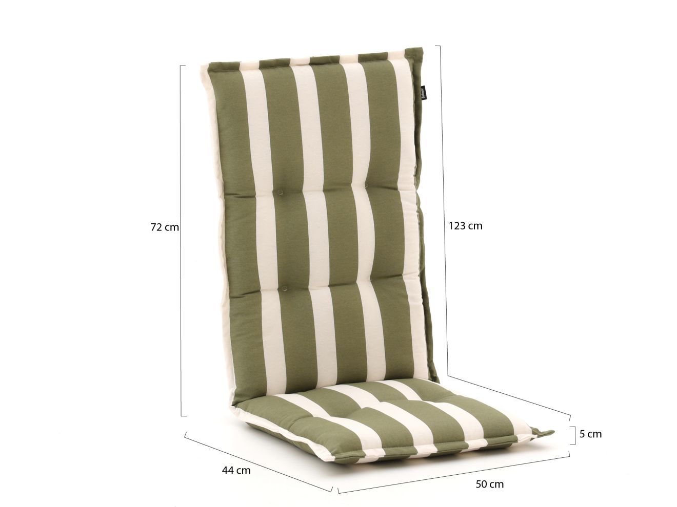 Hartman Auflage Hochlehner 123x50 cm Rab...