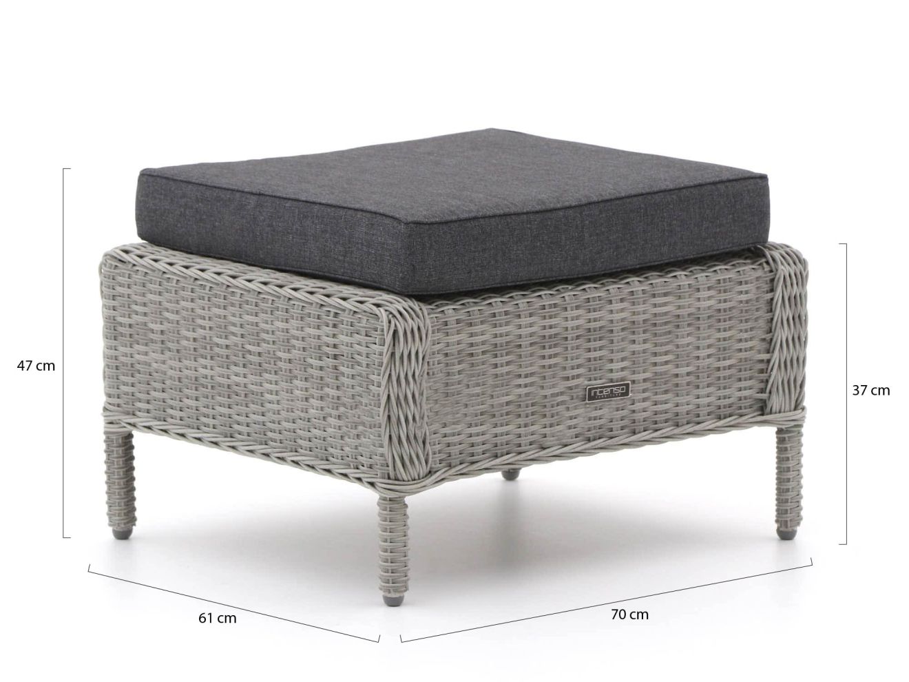 Intenso Gabri Balkonmöbel-Set Lounge 3-...