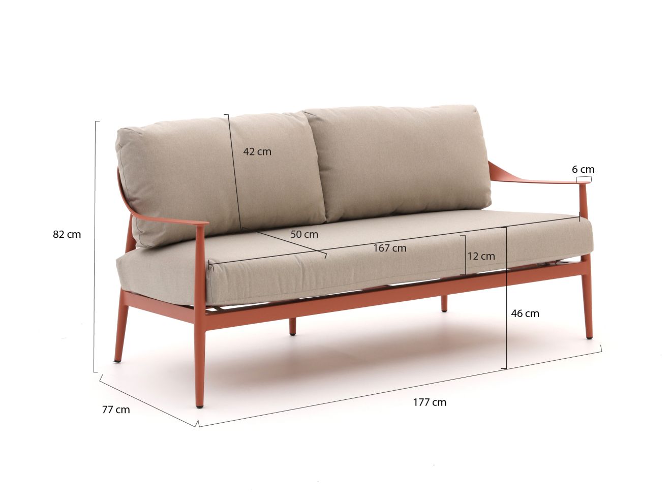 Bellagio Valli Gartensofa 177 cm Rabatt:...