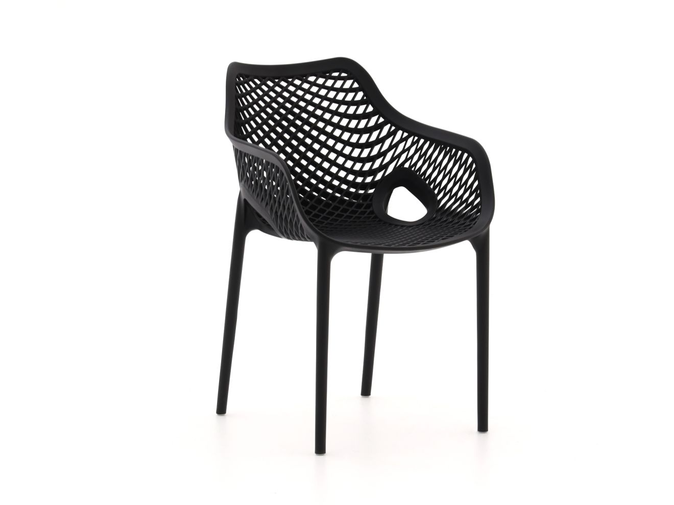 Forza Ripi Gartenstuhl stapelbaar Schwarz  Rabatt: 19 %