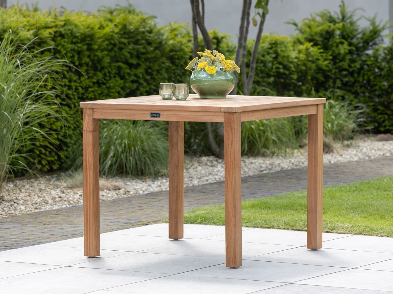 Sunyard Liverpool Gartentisch 90x90cm Braun  Rabatt: 30 %