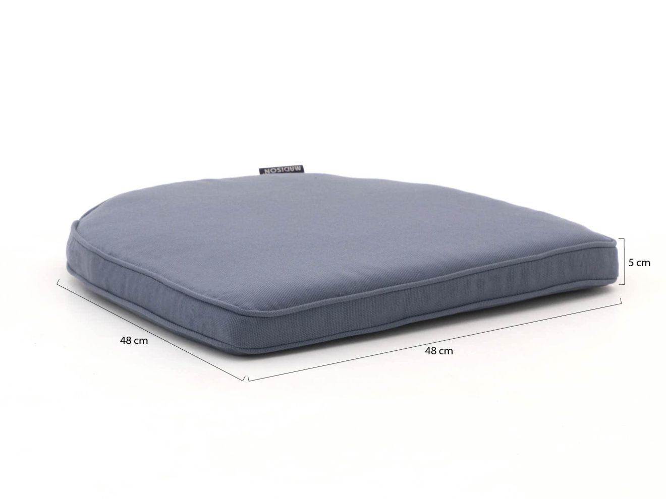 Madison Wicker York Sitzkissen 48x48 cm Grau 48x48cm