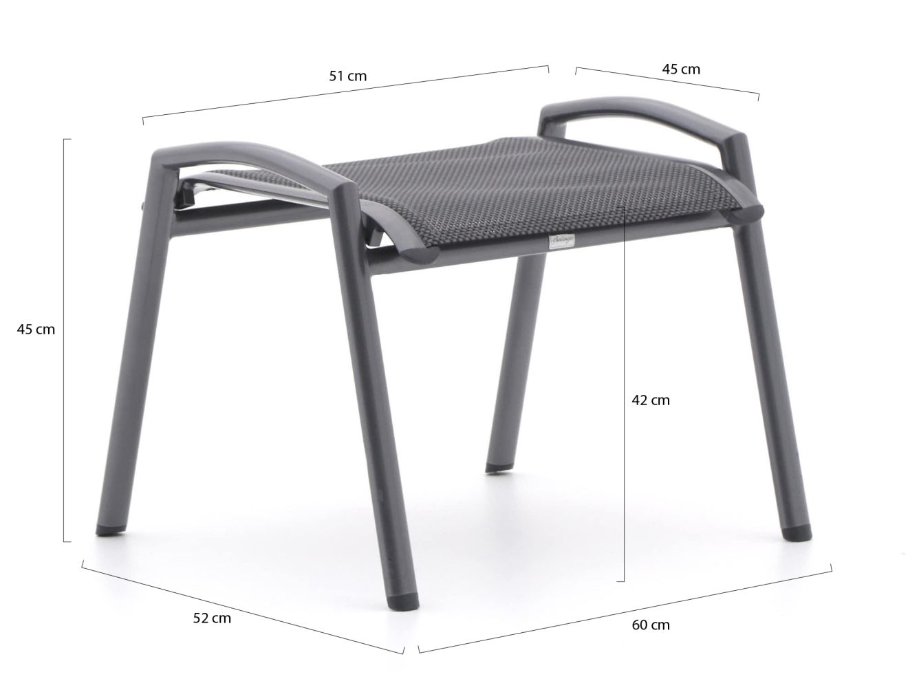 Bellagio Lugo/Stresa Balkonmöbel-Set 3-...