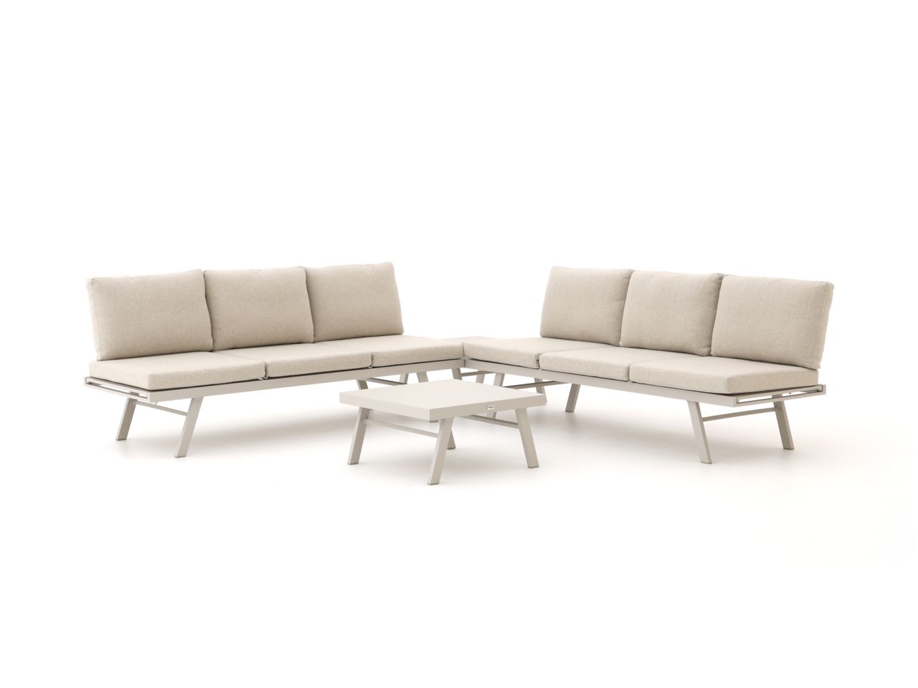 Forza Vadena Ecklounge-Set 4-teilig verstellbar Taupe  Rabatt: 23 %