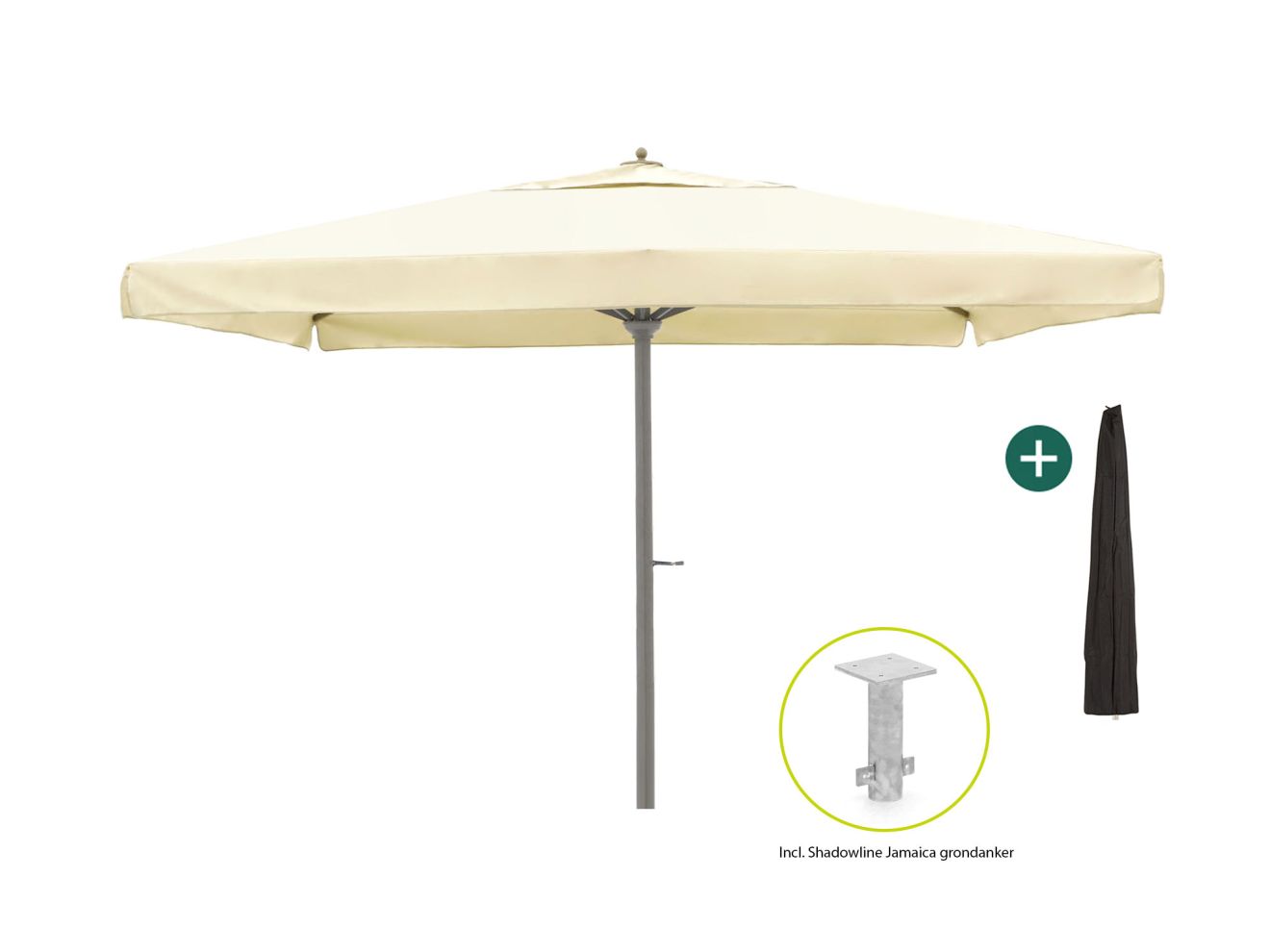 Shadowline Jamaica Sonnenschirm 400x400 cm günstig online kaufen