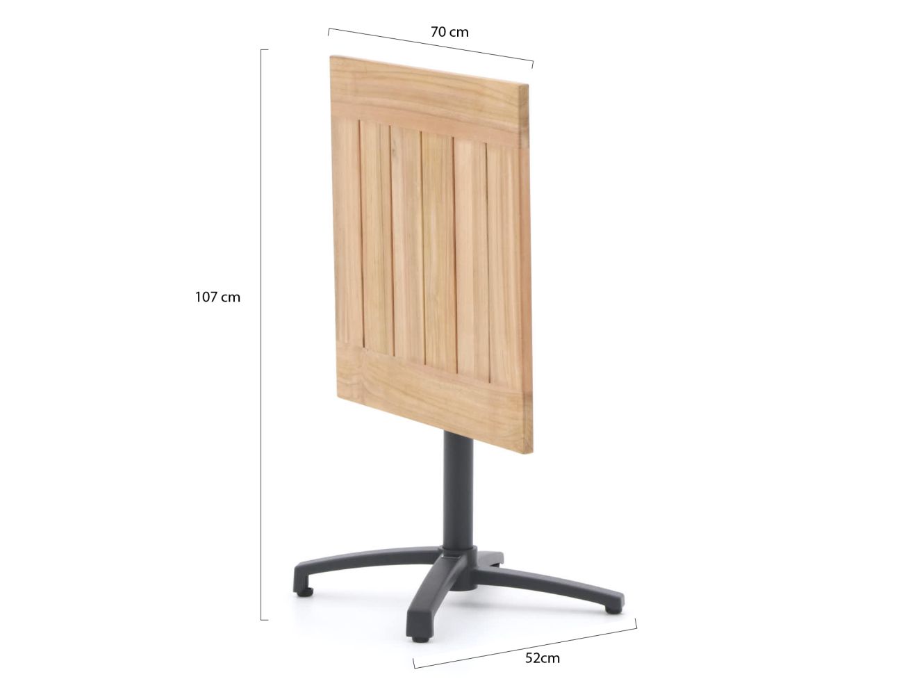 Bellagio Canzo Klapptisch 70x70x75cm Grau  Rabatt: 12 %
