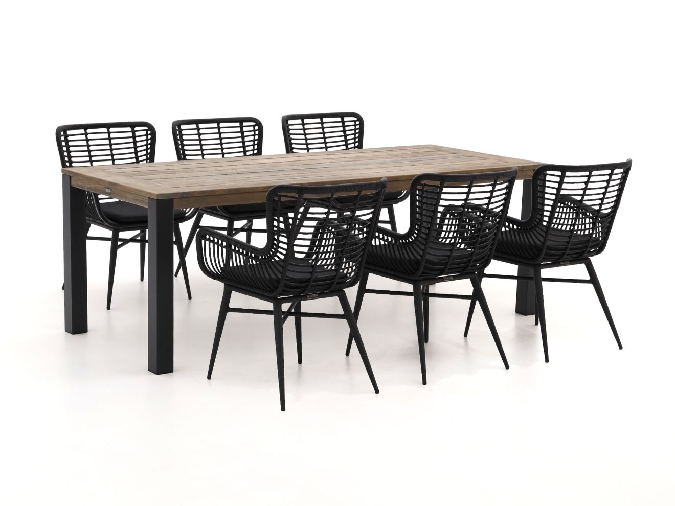 Intenso Asti/ROUGH-S 220 cm Gartenmöbel-Set 7-teilig günstig online kaufen