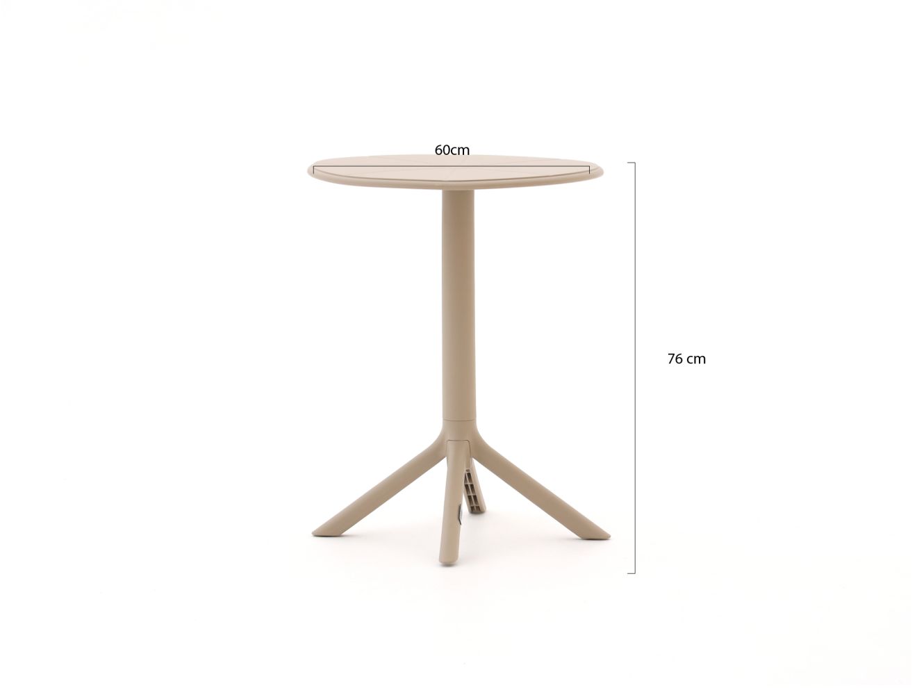 Forza Xitta/Rieti ø 60 cm Balkon-Set 3-teilig  60cm