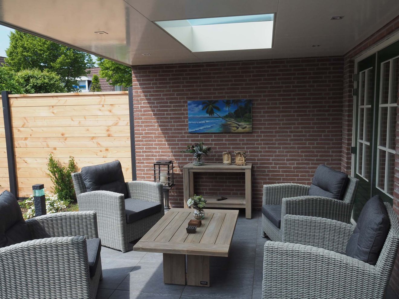 ROUGH-L Loungetisch 120x80x42 cm Braun  ...