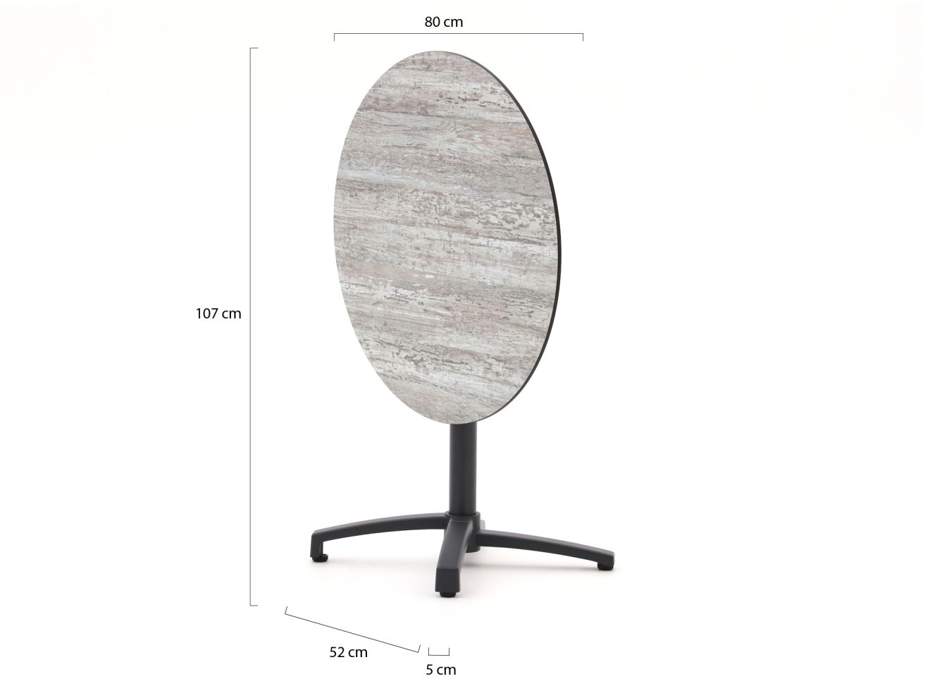 Bellagio Canzo Gartentisch klappbar ø 8...