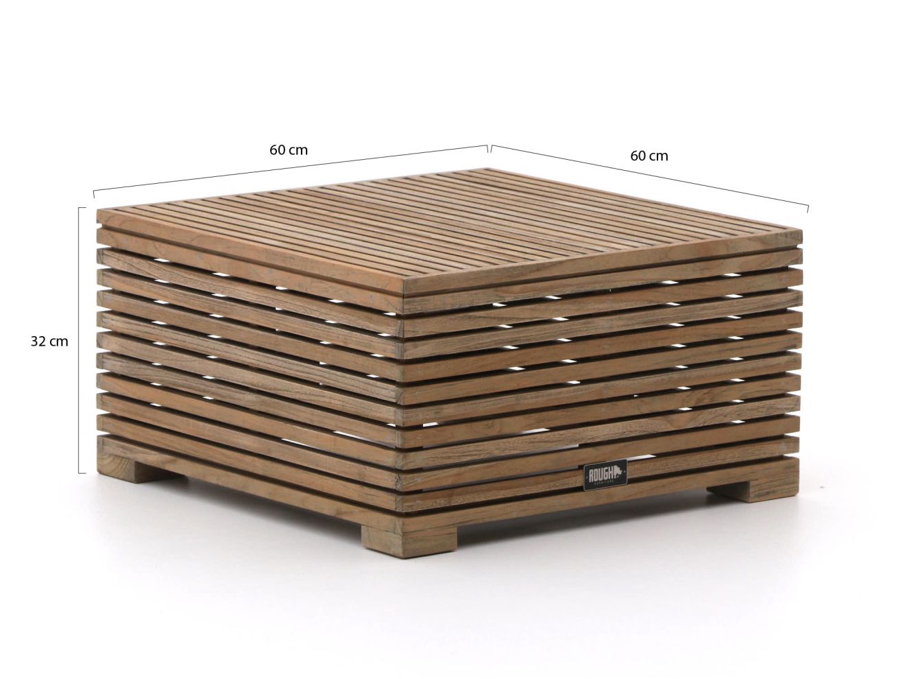 ROUGH-C Lounge Gartenhocker 60x60 cm günstig online kaufen