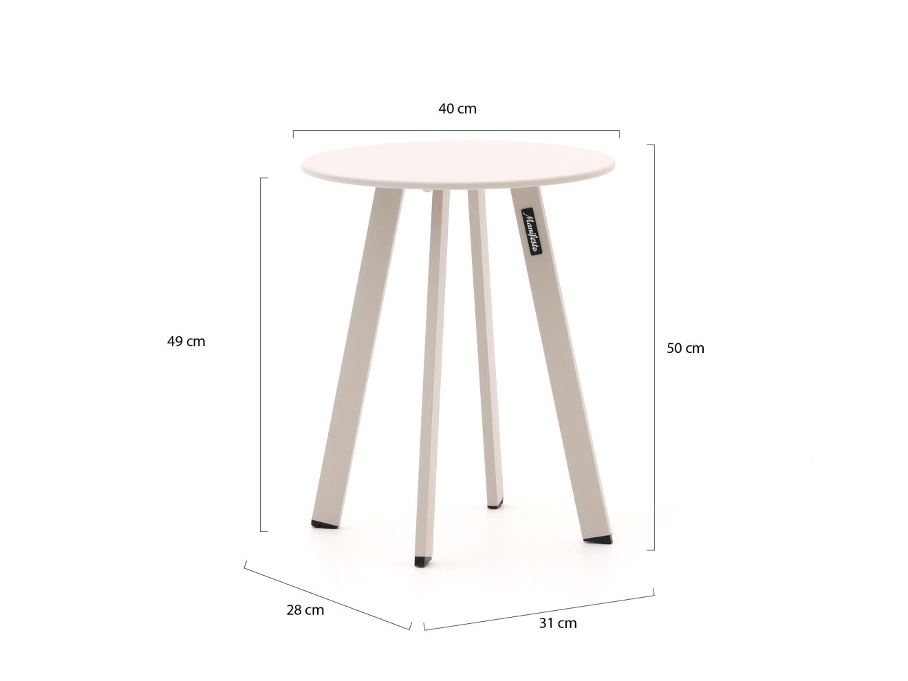 Manifesto Bovezzo Beistelltisch Outdoor-...