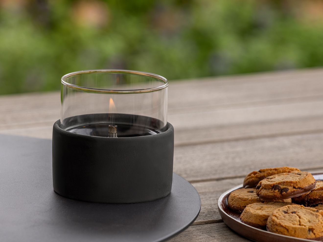 Tenderflame Breeze 10 Dekolicht ø 11 cm (h:10,7 cm) Schwarz 11cm