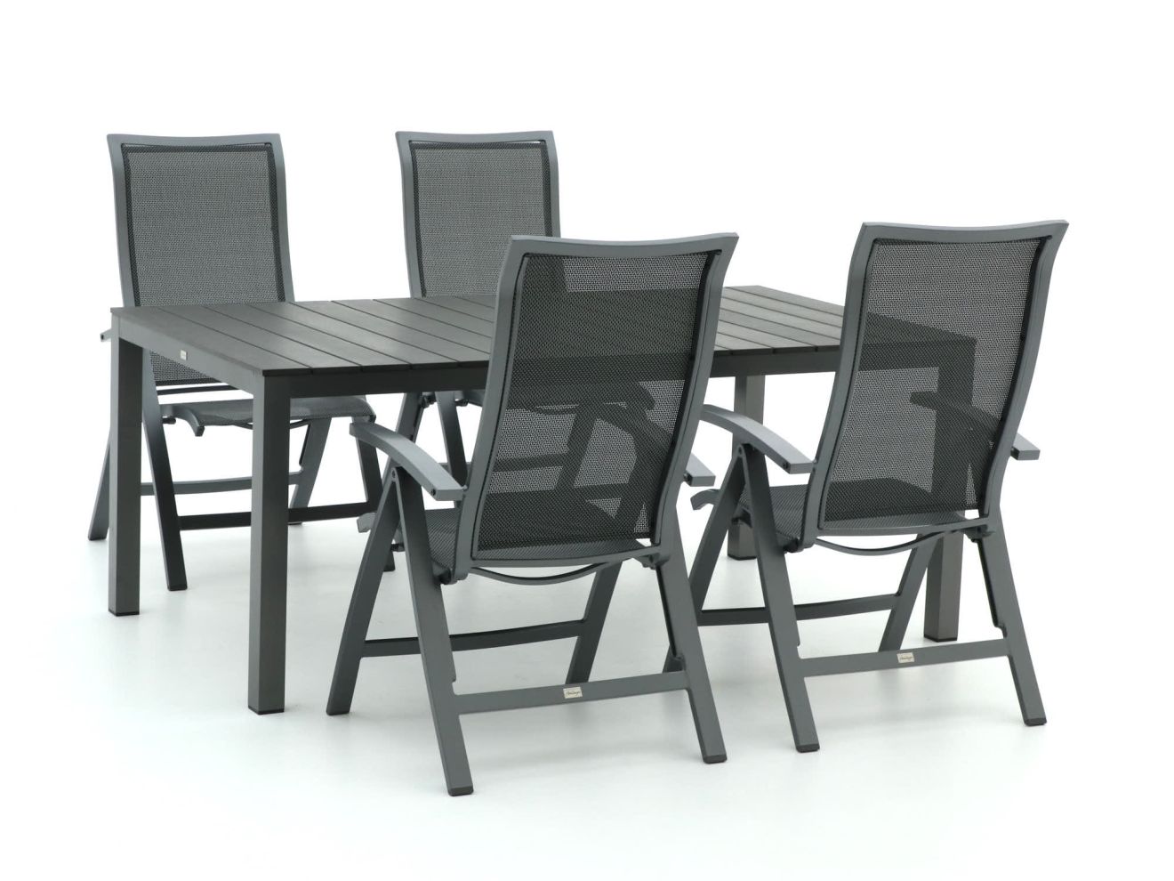 Bellagio Lugo/Fidenza 183 cm Gartenmöbel-Set 5-teilig verstellbar Grau  Rabatt: 9 %