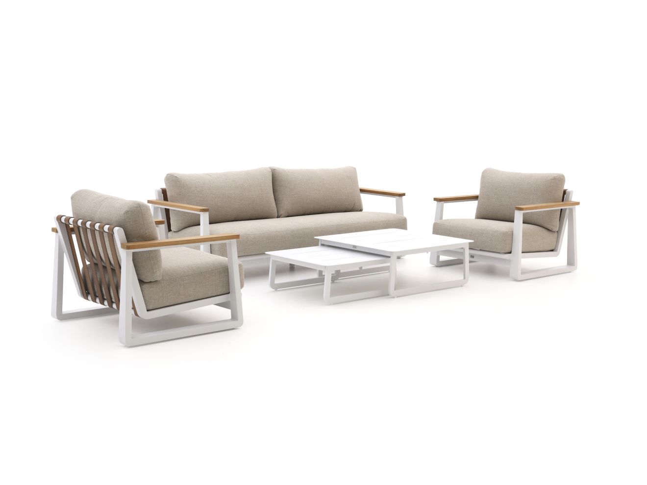 + 10 % Kassenrabatt | Bellagio Bertinoro Sessel-Sofa Lounge-Set 5-teilig 5-Sitzer