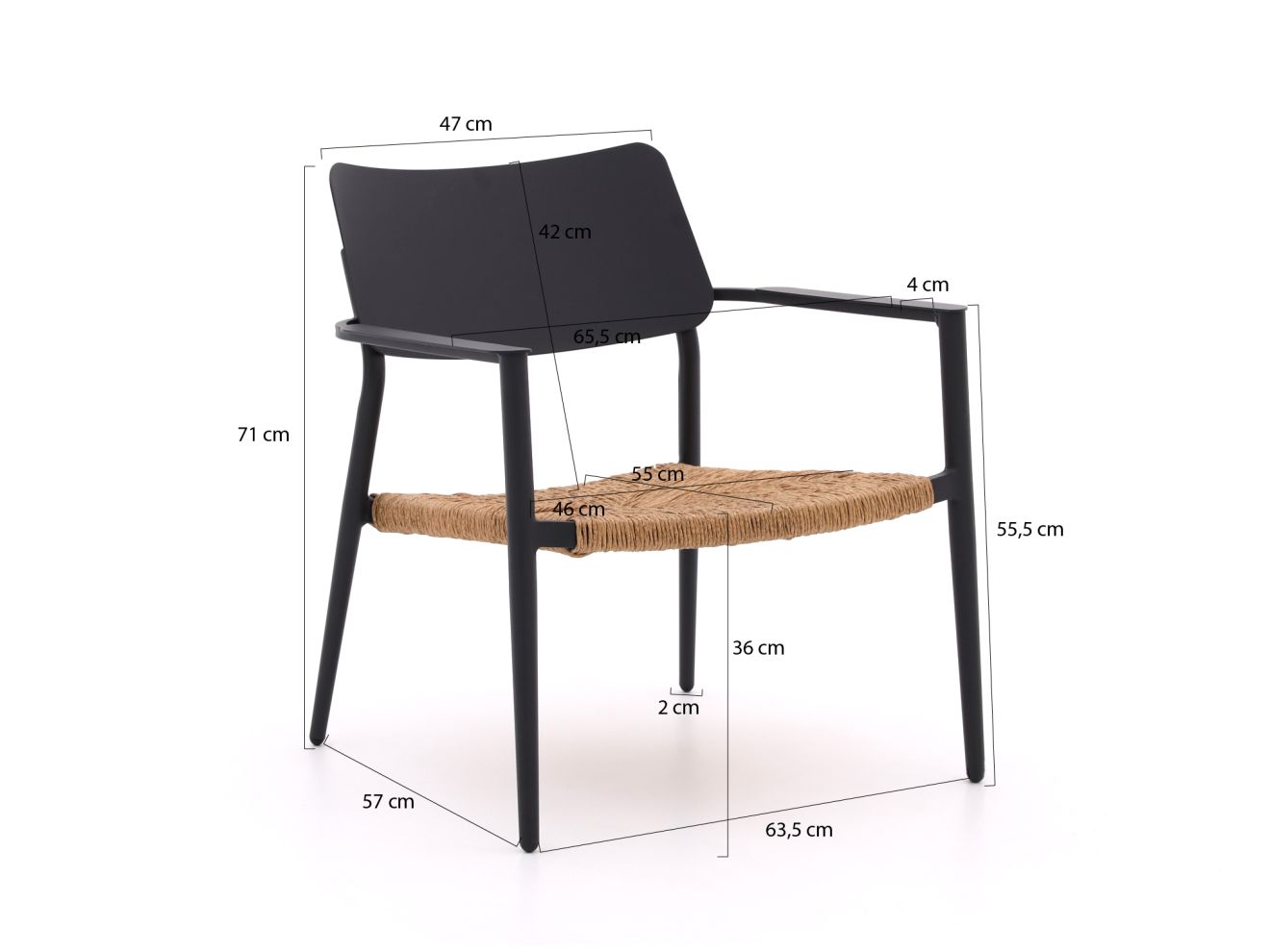 Bellagio Cino Lounge Balkonmöbel-Set 4-teilig Stapelbar günstig online kaufen