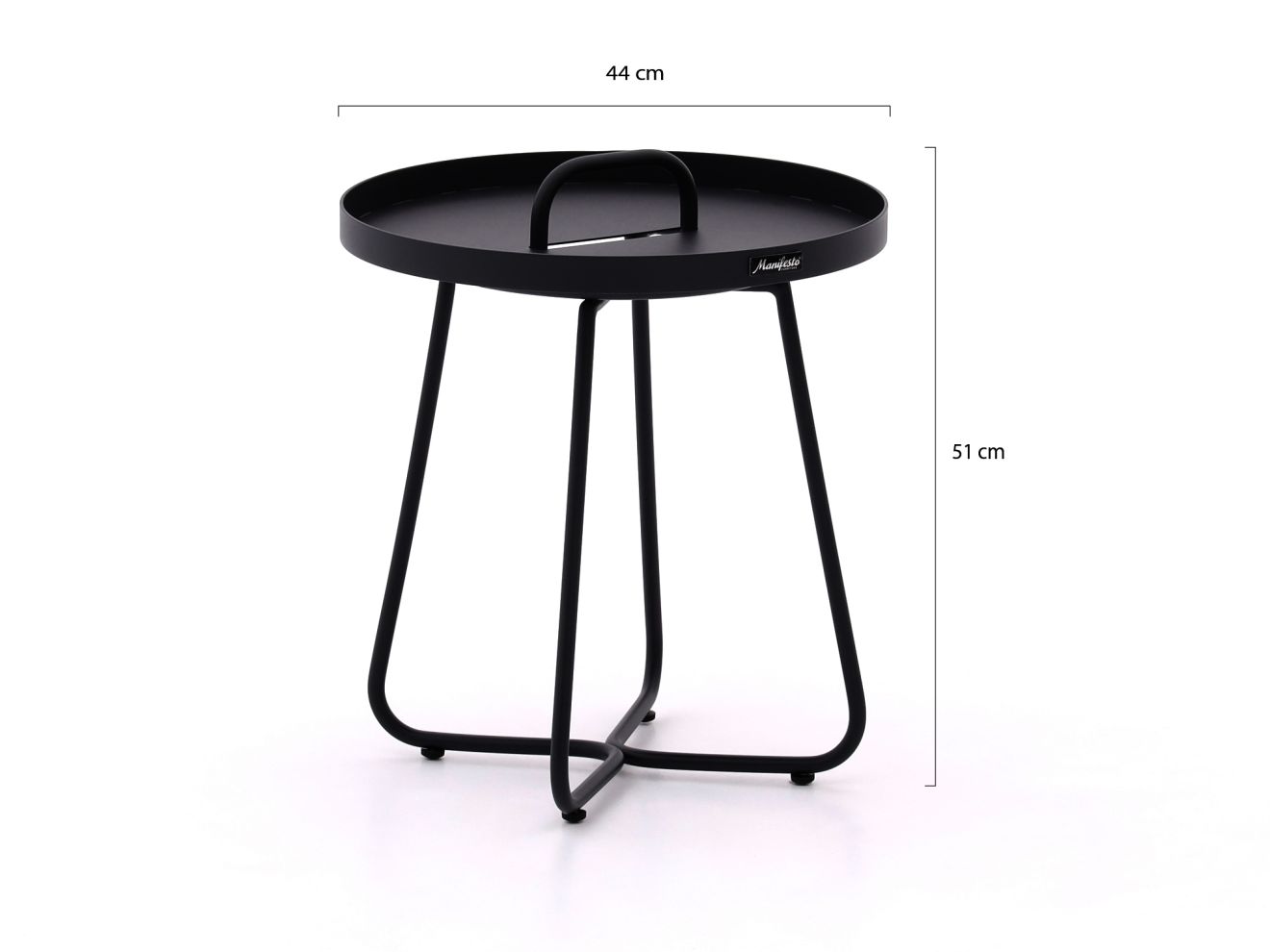 Intenso Brittoli/Pito ø 44 cm lounge Balkon-Set 3-delig
