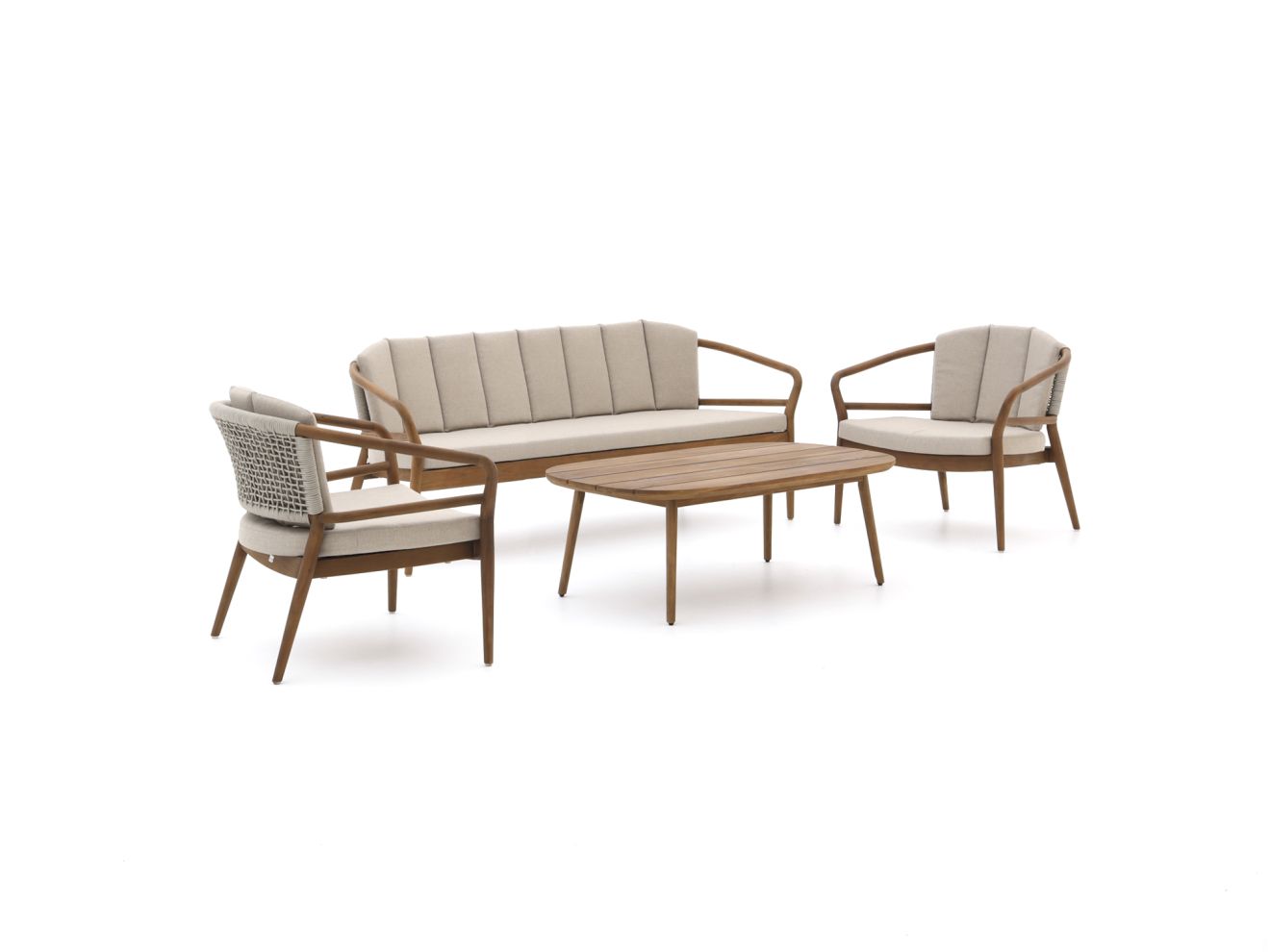 + 10 % Kassenrabatt | Bellagio Brasimone Sessel-Sofa Lounge-Set 4-teilig