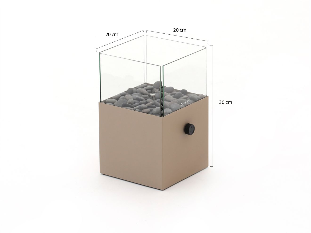 Cosiscoop Square Tischkamin 20x20 cm (h: 30 cm) günstig online kaufen