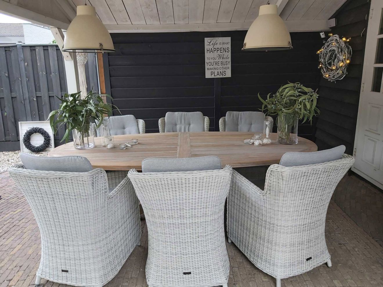 ROUGH-Y Ellips Gartentisch 240x120x72 cm...