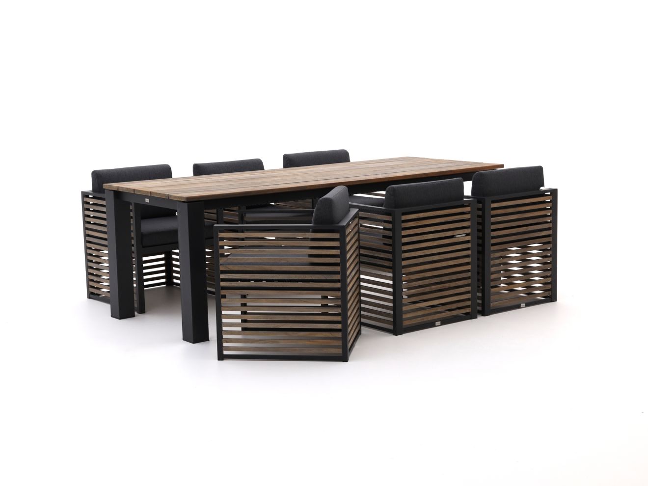 Bellagio Cadora/Lagundo 230 cm Gartenmöbel-Set 7-teilig Grau  Rabatt: 33 %