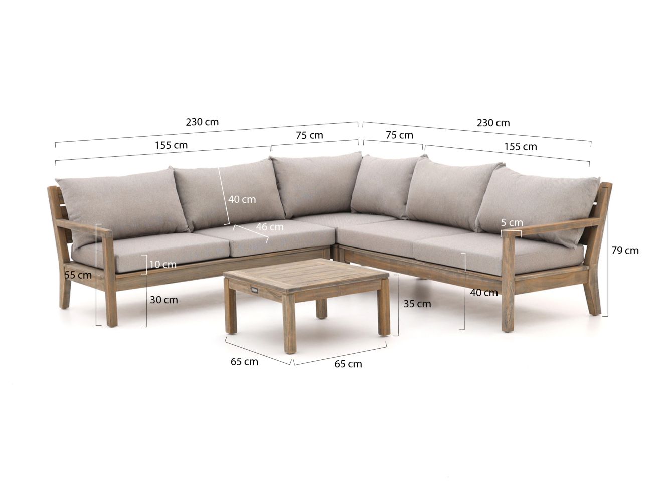 ROUGH Batang Ecklounge-Set 4-teilig Braun 230x230cm Rabatt: 20 % ROUGH Batang Ecklounge-Set 4-teilig Braun 230x230cm Rabatt: 20 %