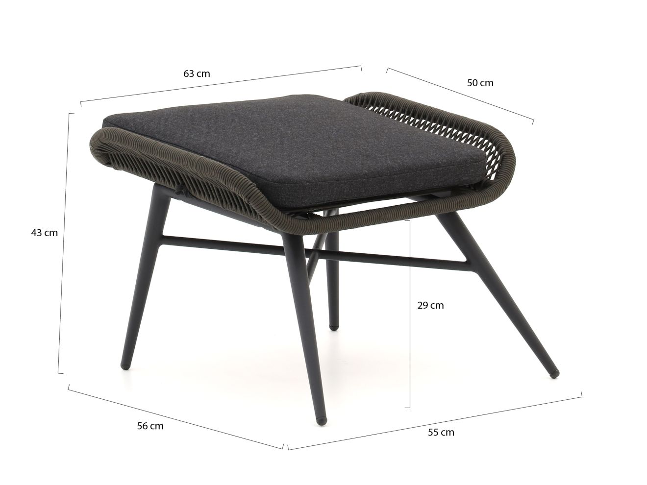 Intenso Solara Lounge Gartenhocker   Rabatt: 67 %