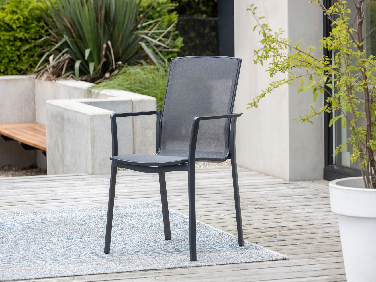 Bellagio Dranera/Fidenza ø 149 cm Gartenmöbel-Set 6-teilig stapelbar Grau 149cm Rabatt: 19 %