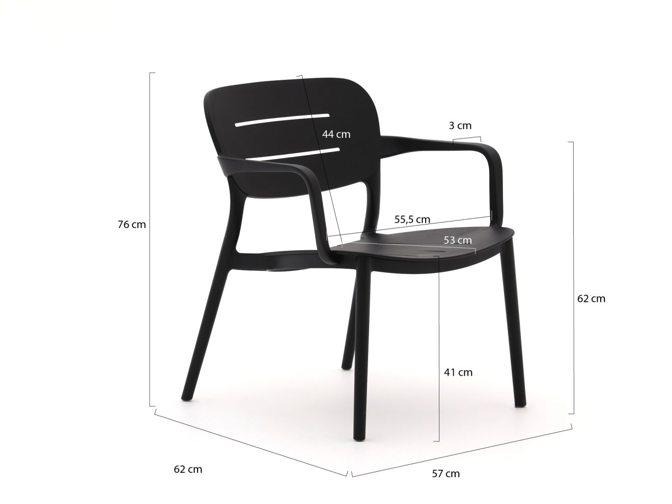 Forza Pazzia/ROUGH-K Balkonmöbel-Set 3-teilig günstig online kaufen