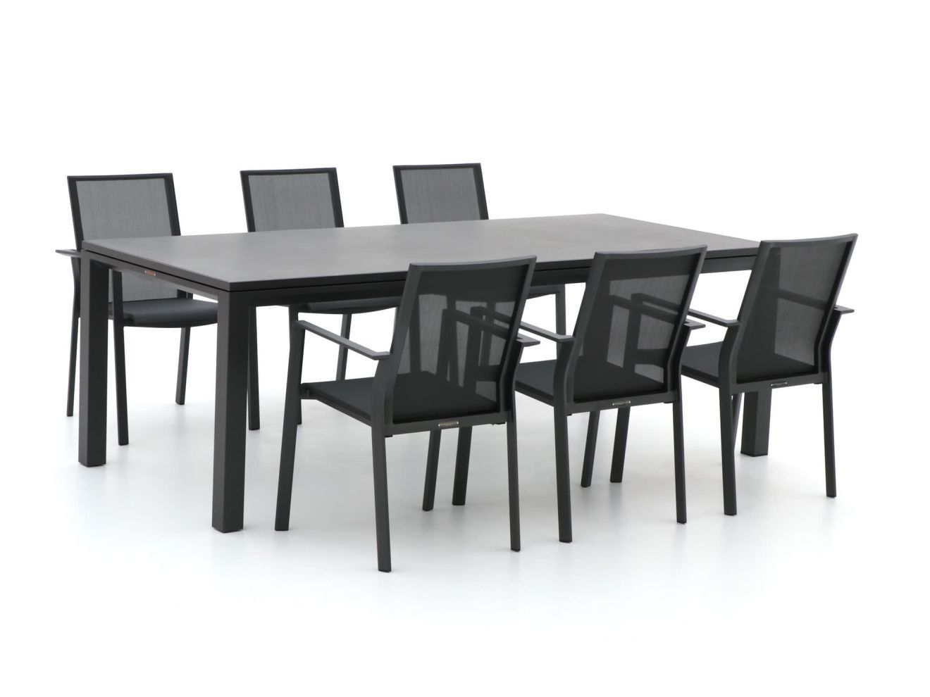 Bernstein Amberg/Mannheim 220 cm Gartenmöbel-Set 7-teilig stapelbar/ausziehbar