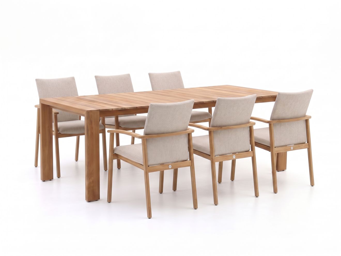 + 15 % Kassenrabatt | SUNS Florine/Erice 240 cm Gartenmöbel-Set 7-teilig