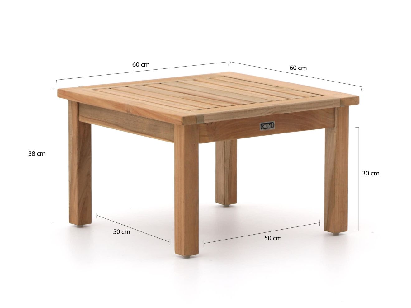 Sunyard Country/Wales 60 cm Deckchair-Set 3-teilig Braun  Rabatt: 17 %