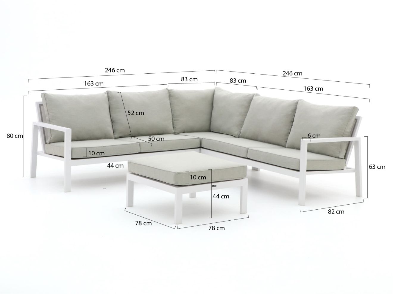 Manifesto Alzano Ecklounge-Set 4-teilig ...
